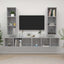 | Væg TV Skab | Vægmonteret 4 pcs 37 x 37 x 107,5 cm