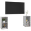 tv-skabe 2 stk. 72x35x36,5 cm konstrueret træ betongrå