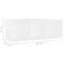 tv-skabe 2 stk. 107x35x37 cm konstrueret træ hvid