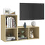 tv-skabe 2 stk. 72x35x36,5 cm konstrueret træ sonoma-eg
