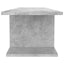 væghængt tv-skab 103x30x26,5 cm betongrå
