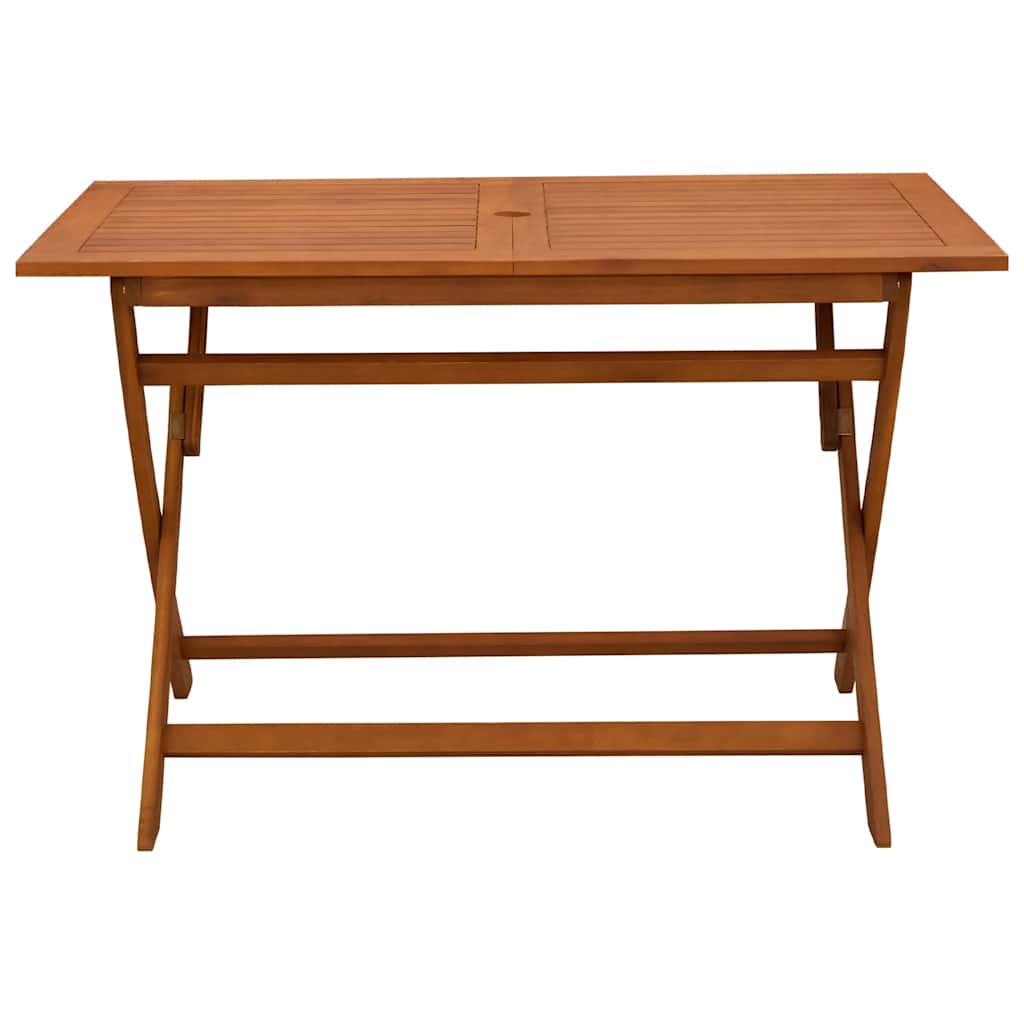 havebord 120x70x75 cm foldbart massivt eukalyptustræ