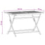 havebord 120x70x75 cm foldbart massivt eukalyptustræ