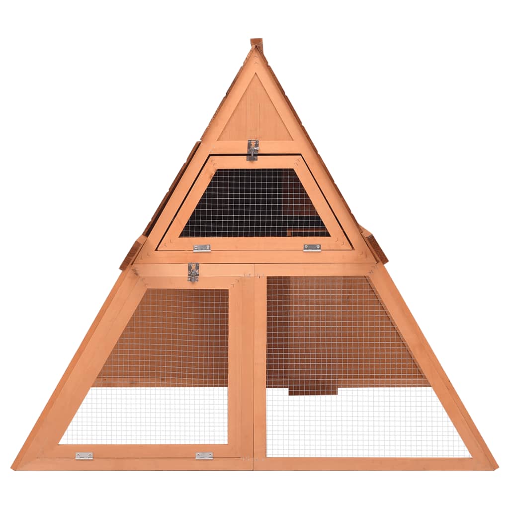 kaninbur 152x127x109,5 cm massivt fyrretræ