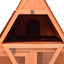 kaninbur 152x127x109,5 cm massivt fyrretræ
