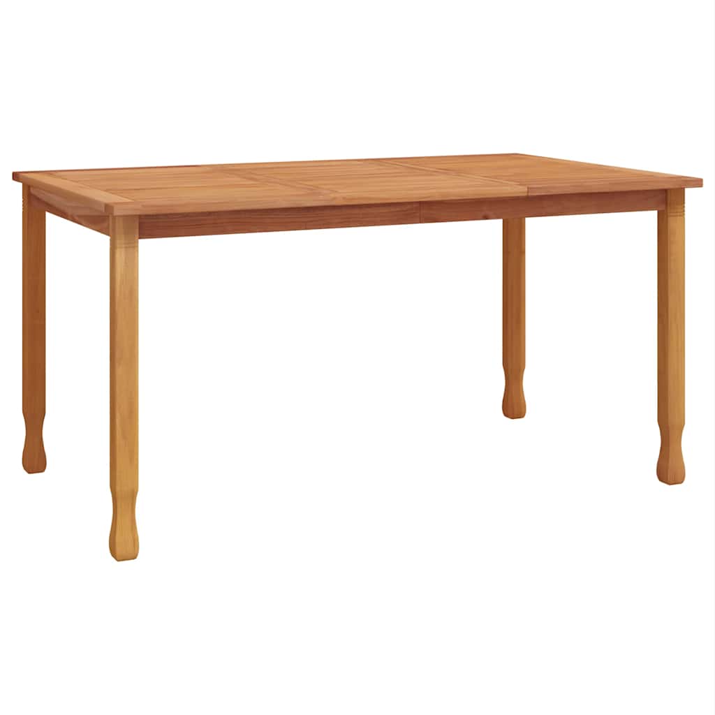 havebord 150x90x75 cm massivt teaktræ