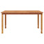 havebord 150x90x75 cm massivt teaktræ
