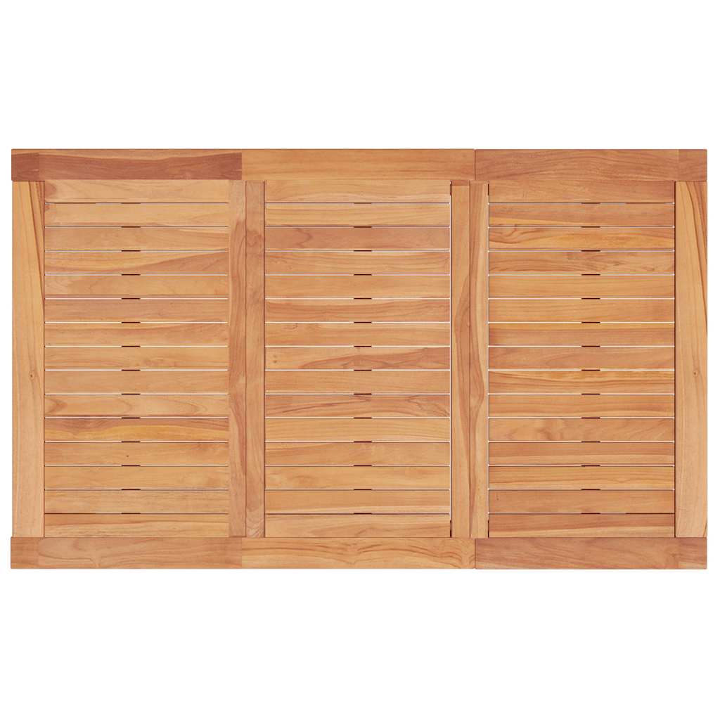 havebord 150x90x75 cm massivt teaktræ