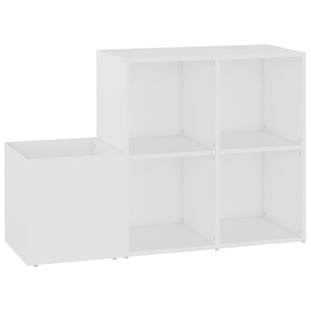 skoskab 105x35,5x70 cm konstrueret træ hvid