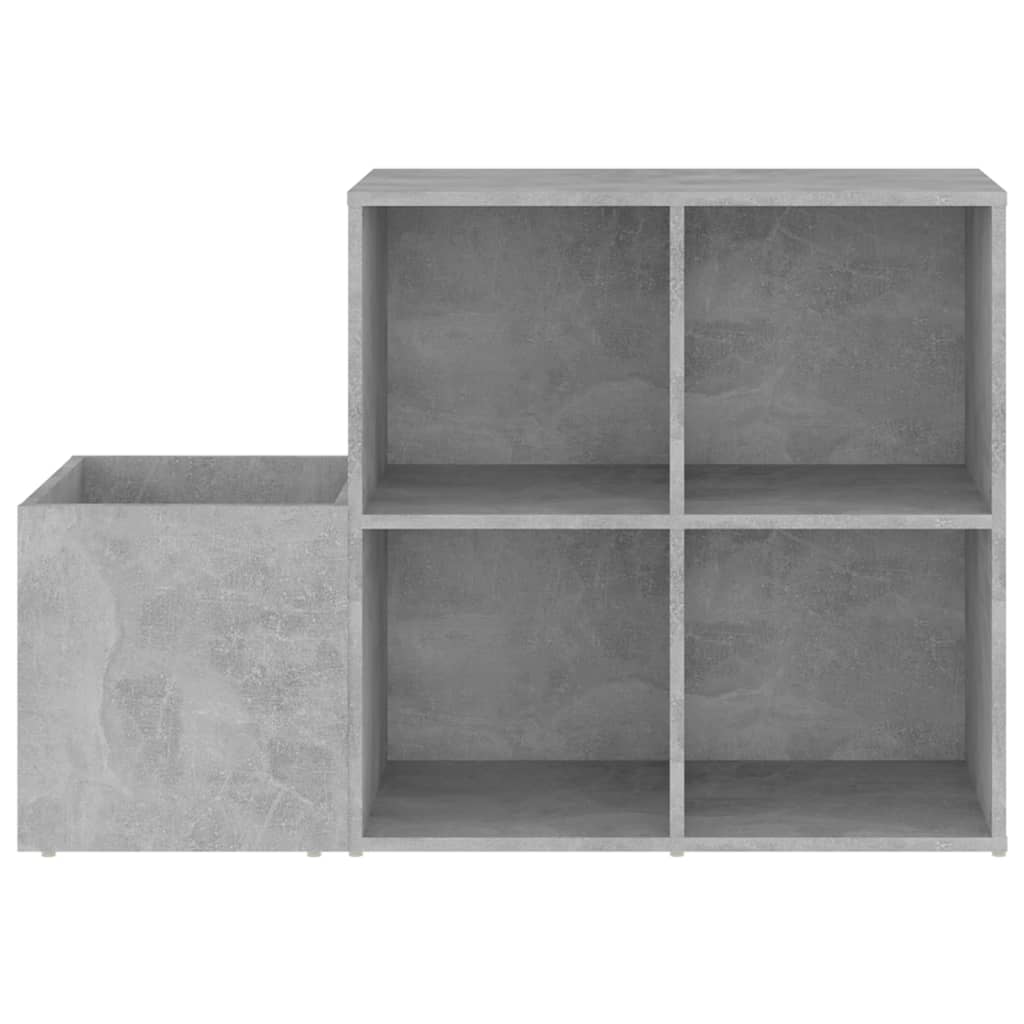 skoskab 105x35,5x70 cm konstrueret træ betongrå