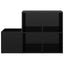skoskab 105x35,5x70 cm konstrueret træ sort højglans