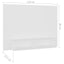 væghængt tv-skab 102x23,5x90 cm konstrueret træ hvid