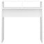 konsolbord 78x30x80 cm konstrueret træ hvid