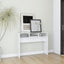 konsolbord 105x30x80 cm konstrueret træ hvid højglans