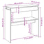 konsolbord 80x30x80 cm konstrueret træ sort