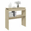 konsolbord 80x30x80 cm konstrueret træ sonoma-eg