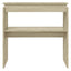 konsolbord 80x30x80 cm konstrueret træ sonoma-eg