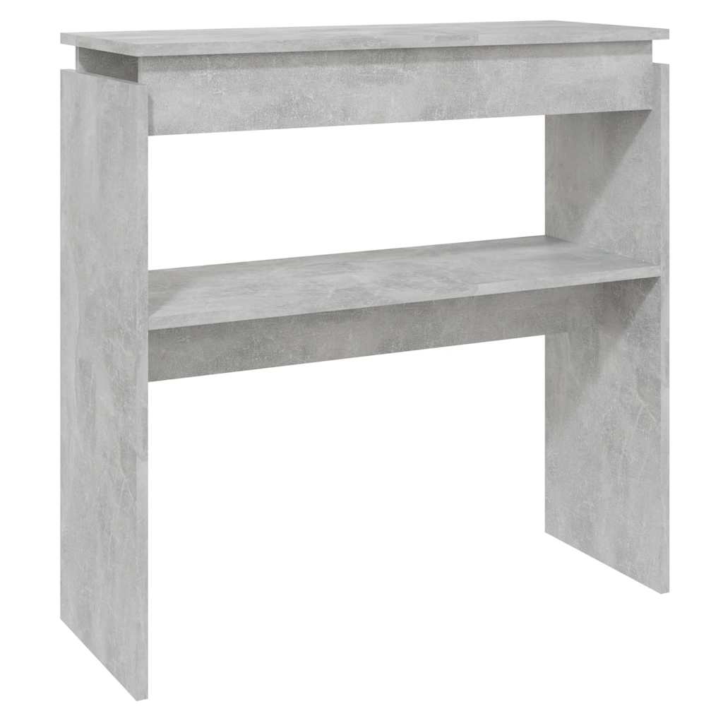 konsolbord 80x30x80 cm konstrueret træ betongrå