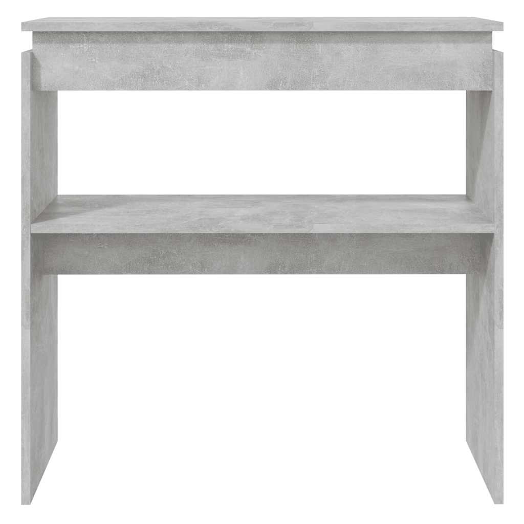 konsolbord 80x30x80 cm konstrueret træ betongrå