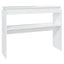 konsolbord 102x30x80 cm konstrueret træ hvid