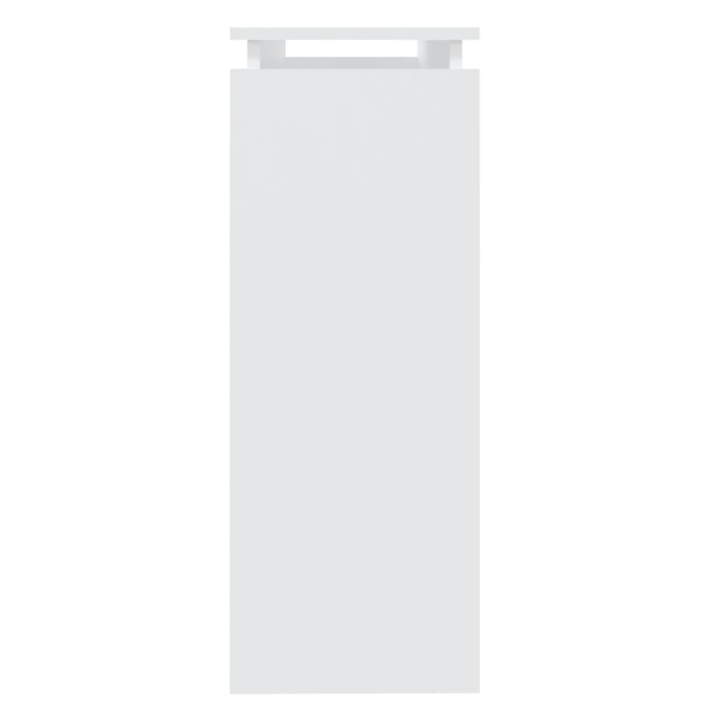 konsolbord 102x30x80 cm konstrueret træ hvid