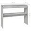 konsolbord 102x30x80 cm konstrueret træ betongrå