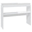 konsolbord 102x30x80 cm konstrueret træ hvid højglans