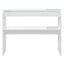 konsolbord 102x30x80 cm konstrueret træ hvid højglans