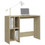 skrivebord 102,5x35x75 cm konstrueret træ sonoma-eg