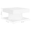 sofabord 57x57x30 cm konstrueret træ hvid