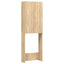vaskemaskineskab 64x25,5x190 cm sonoma-eg