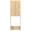 vaskemaskineskab 64x25,5x190 cm sonoma-eg