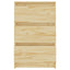 sengeborde 2 stk. 40x29,5x64 cm massivt fyrretræ