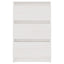 sengebord 40x29,5x64 cm massivt fyrretræ hvid