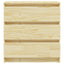 sengebord 60x36x64 cm massivt fyrretræ