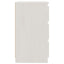 sengebord 60x36x64 cm massivt fyrretræ hvid