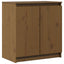 skab 60x36x65 cm massivt fyrretræ gyldenbrun