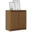 skab 60x36x65 cm massivt fyrretræ gyldenbrun