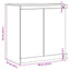 skab 60x36x65 cm massivt fyrretræ gyldenbrun