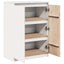 skænk 60x36x84 cm massivt fyrretræ hvid