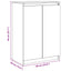 skænk 60x36x84 cm massivt fyrretræ hvid