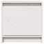sengeborde 2 stk. 40x30,5x40 cm massivt fyrretræ hvid