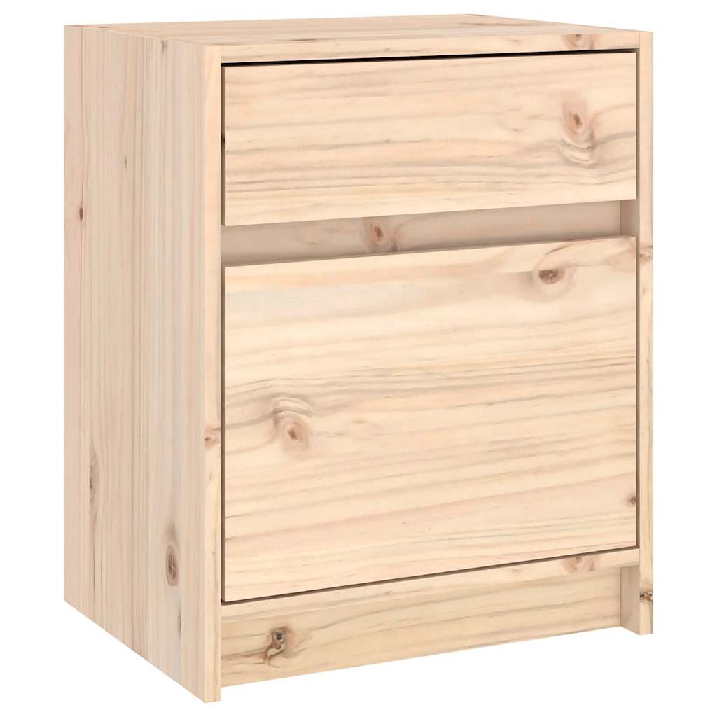 sengebord 40x31x50 cm massivt fyrretræ
