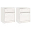 sengeborde 2 stk. 40x31x50 cm massivt fyrretræ hvid