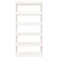 bogreol/rumdeler 80x30x167,4 cm massivt fyrretræ hvid