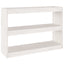bogreol/rumdeler 100x30x71,5 cm massivt fyrretræ hvid