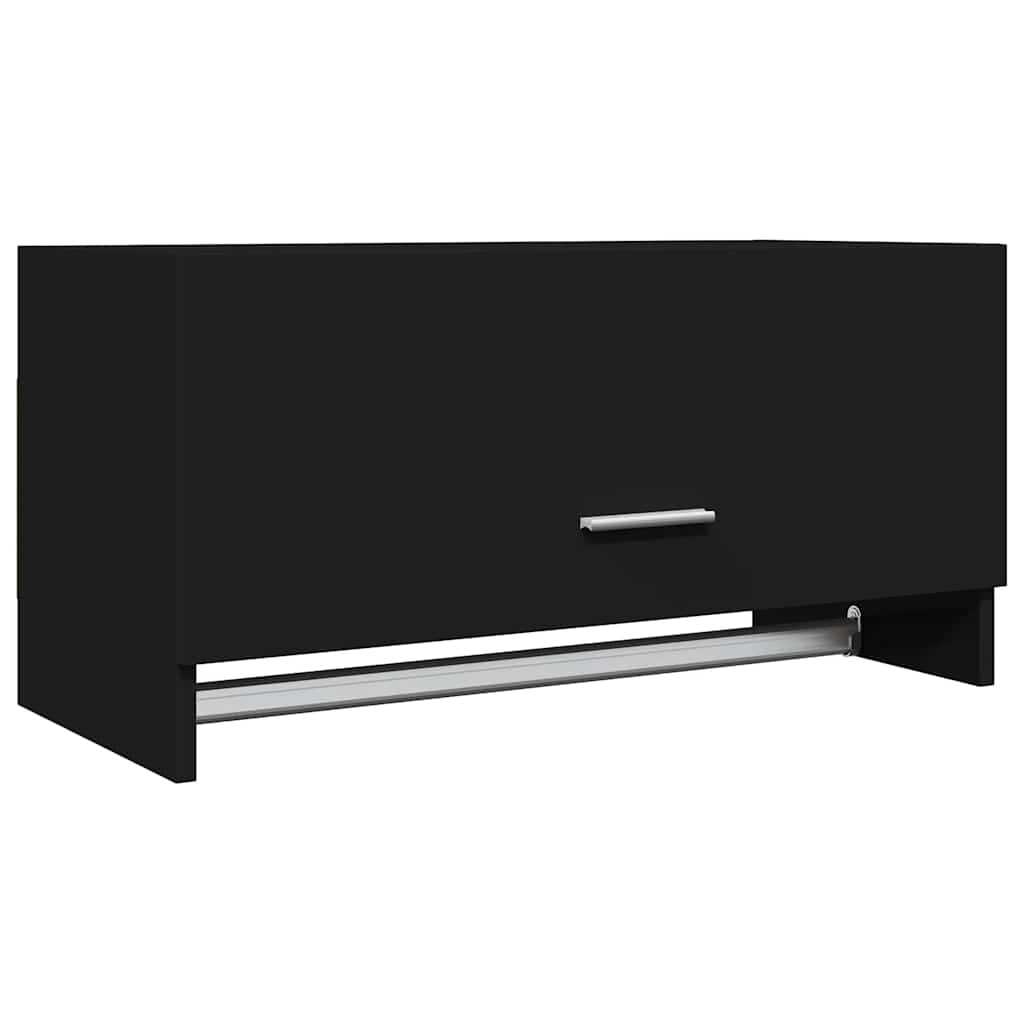 garderobe 70x32,5x35 cm konstrueret træ sort