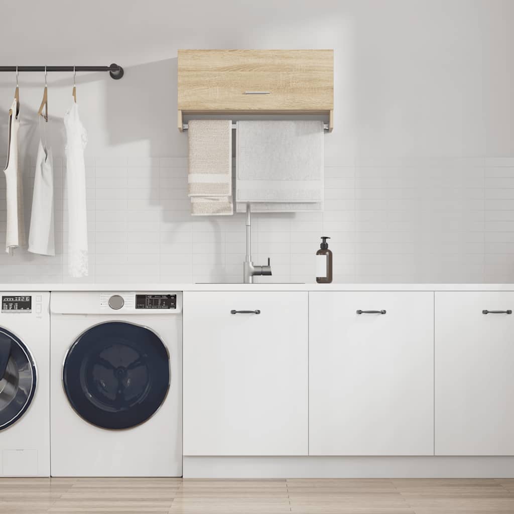 garderobe 70x32,5x35 cm konstrueret træ sonoma-eg billede
