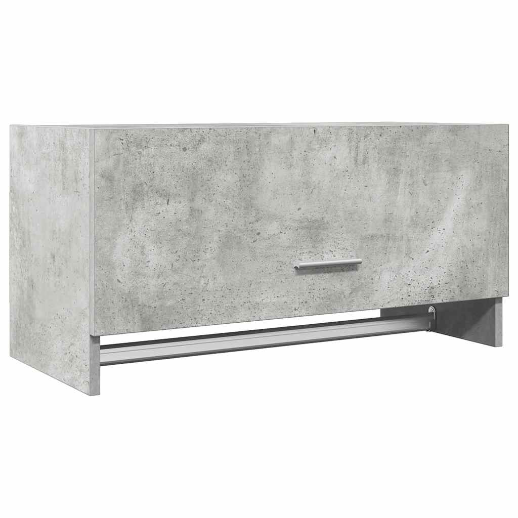 garderobe 70x32,5x35 cm konstrueret træ betongrå