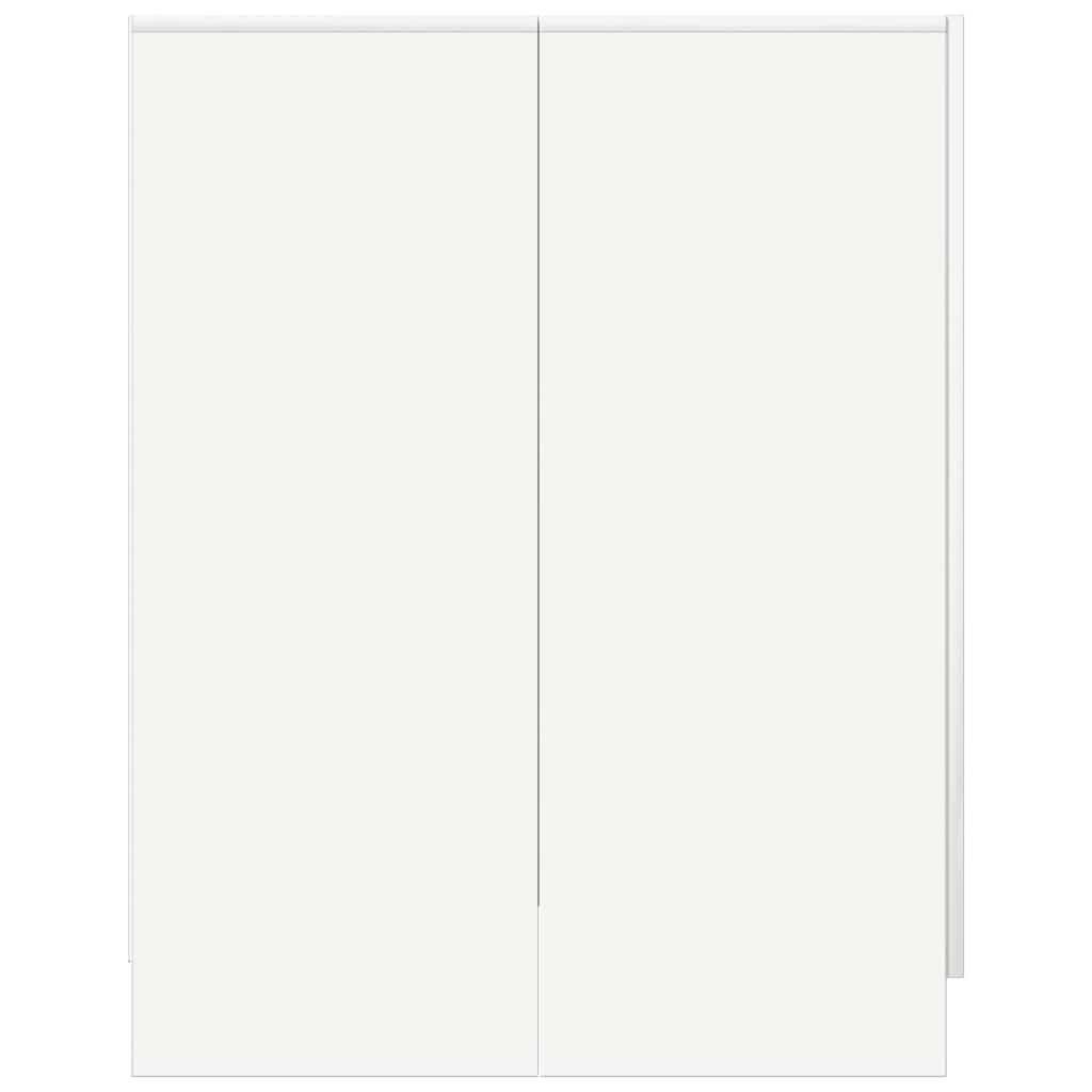 vaskemaskineskab 71x71,5x91,5 cm hvid